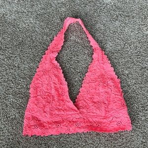 Coral lace bralette size medium